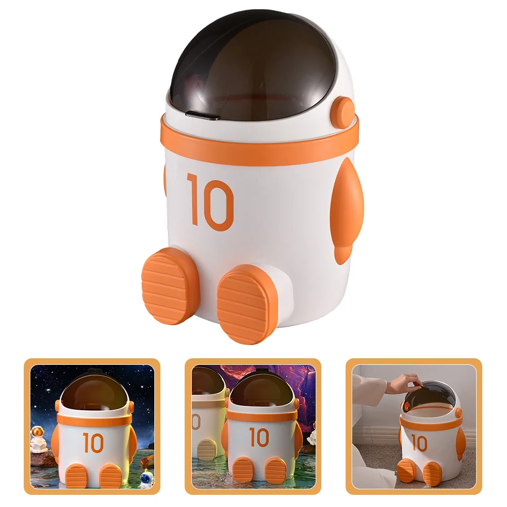 

Cartoon Rubbish Bin Gargabe Container Rubbish Basket Waste Bin with Lid