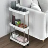 Toilet, bathroom, crevice storage rack, kitchen, narrow cabinet, living room, floor standing crevice rack，1pc 1