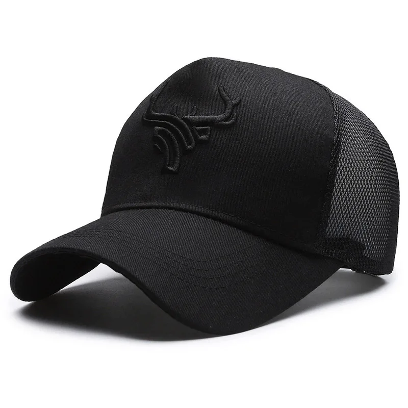 Casquette pêche broderie bois d'animaux ajustable protection UV été pêche en forêt