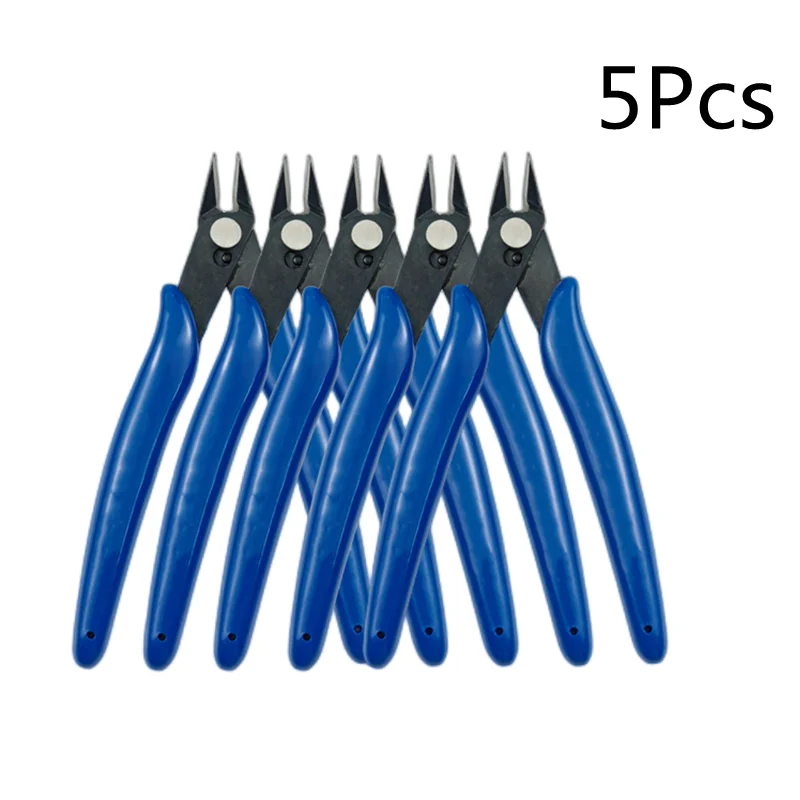 1/5/10Pcs Elektrische Draad Kabel Cutters Snijden Side Knipt Flush Tang Nipper Anti-Slip Rubber mini Diagonale Tang Handgereedschap