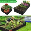 Flowerpot 4/8 Pockets For Vegetables Flowers Felt Square Plant Grow Bags Raised Garden Bed Rectangular Planting Bag Multi-grid 1