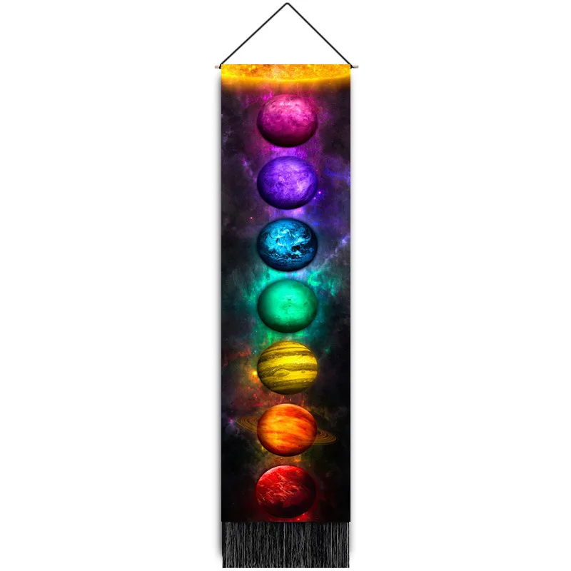 

Psychedelic Moon Tapestry Wall Hanging Dorm Yoga Room Decor Carpet