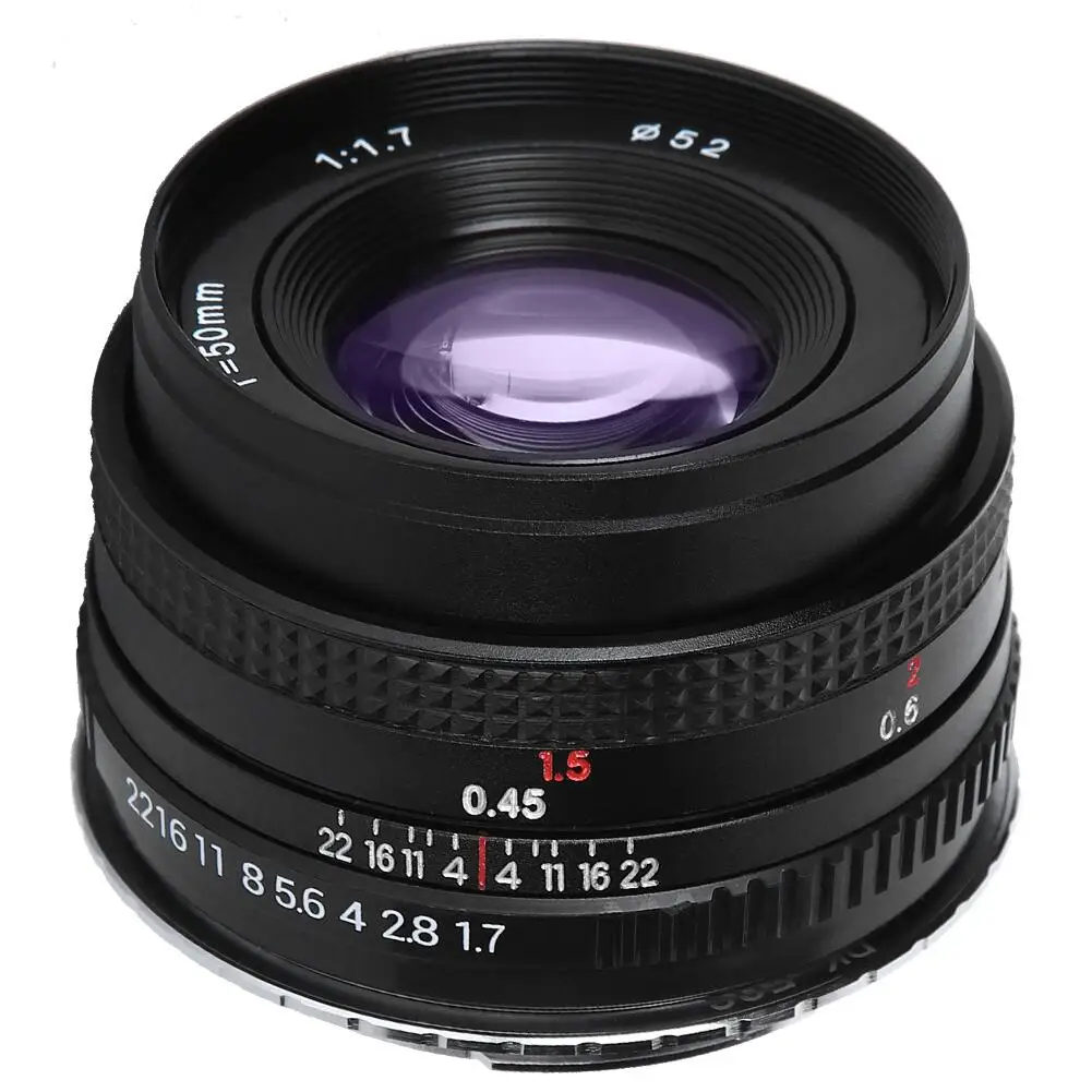펜탁스 PK 카메라용 수동 초점 렌즈, 50mm F1.7 풀 프레임 렌즈, 펜탁스 PK 마운트용