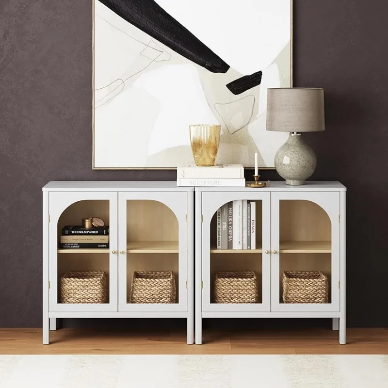 

Nathan James Mason Storage, Buffet, Sideboard, Free Standing Accent Cabinet for Hallway, Entryway or Living Room