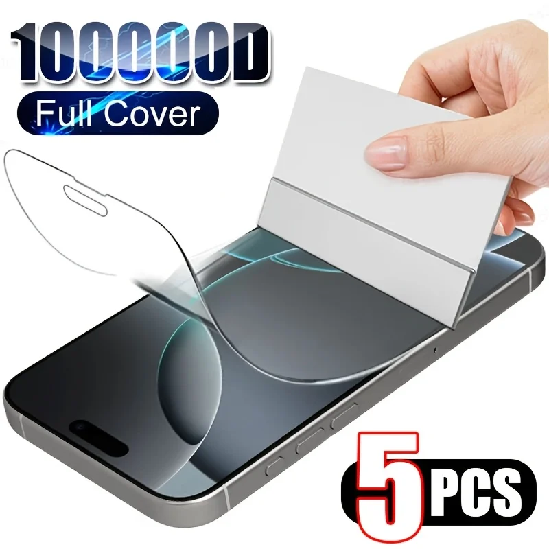High-Quality Soft Hydrogel Protective Screen Protector Film (1-5 Pack)
