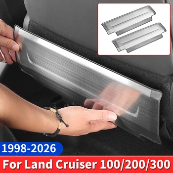 Toyota Land Cruiser 200/300 Stainless Steel Seat Back Kickplate 1998-2026 – Anti-Scratch Interior Protection