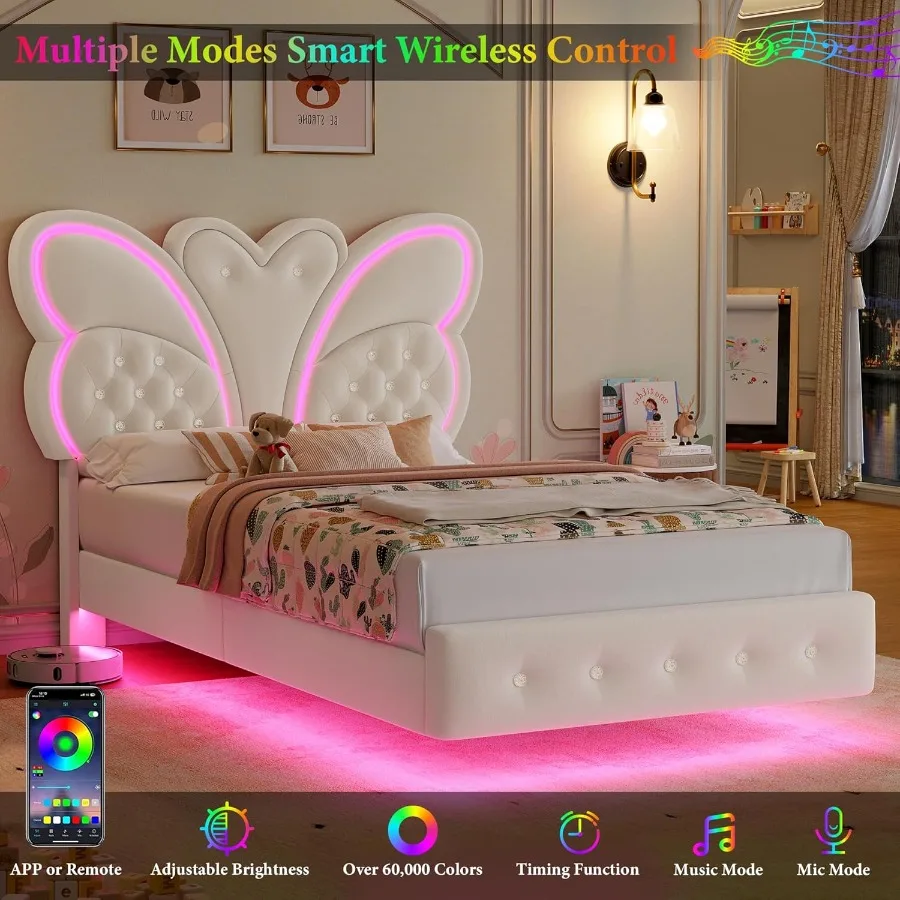 Butterfly LED Twin Bed 3