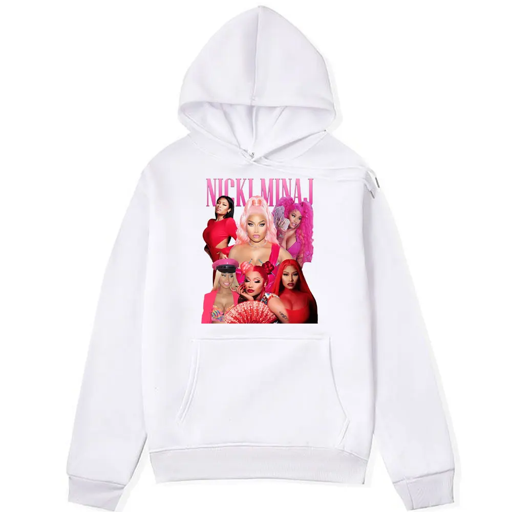 Rapper Hip Hop Nicki Minaj Red Ruby Da Sleeze Cover Hoodie Men's Women's Fashion Sweatshirts Oversized Streetwear Hoodies Male