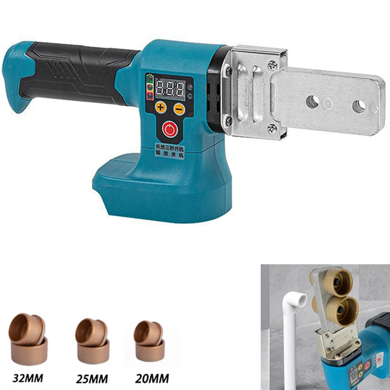 

Cordless Hot Melt Machine For Makita 18V Battery Electric PPR Water Pipe Melter Plastic Welding Machine With Replacement Heads