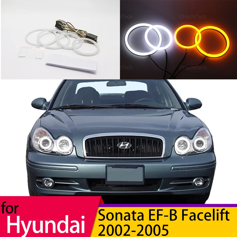Top Quality Switchback Cotton Light Led Angel Eye Halo Dual Color Per Hyundai Sonata Ef-B Lifting 2002-2005