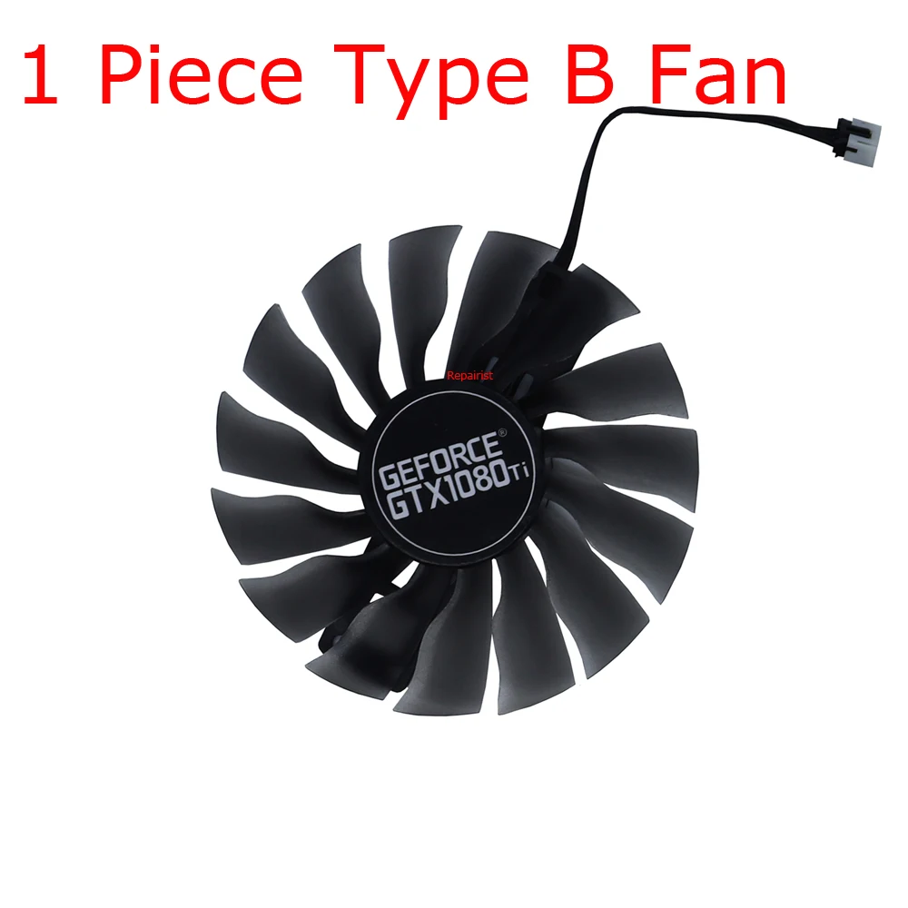 비디오 카드 팬, GPU VGA 쿨러, Palit GTX 1080 1070 Ti 제트스트림용, PALIT GTX1080 GTX1070 제트스트림용, FD10015H12S, 직경 95mm