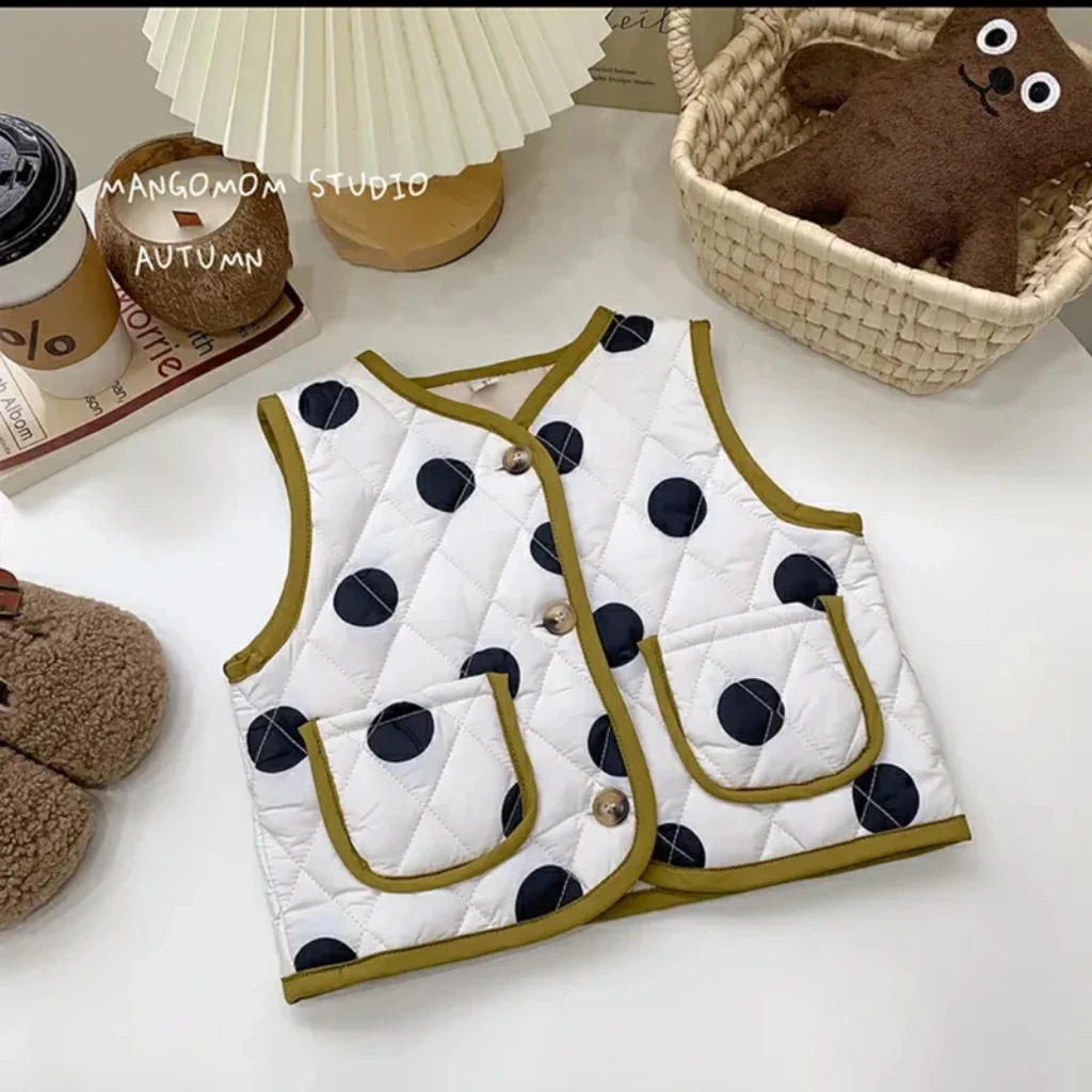 Korean Style Fashion Children Waistcoat New Autumn Winter Warm Sleeveless Jacket Kids Vest Girls Clothing children vest