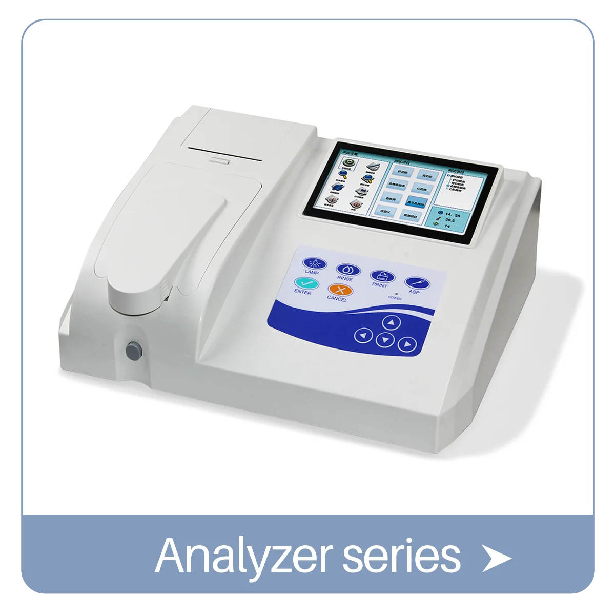 CONTEC Touch Screen BC300 Semi-auto Biochemistry Analyzer, Open reagent Blood glucose, Blood lipids 3 modes