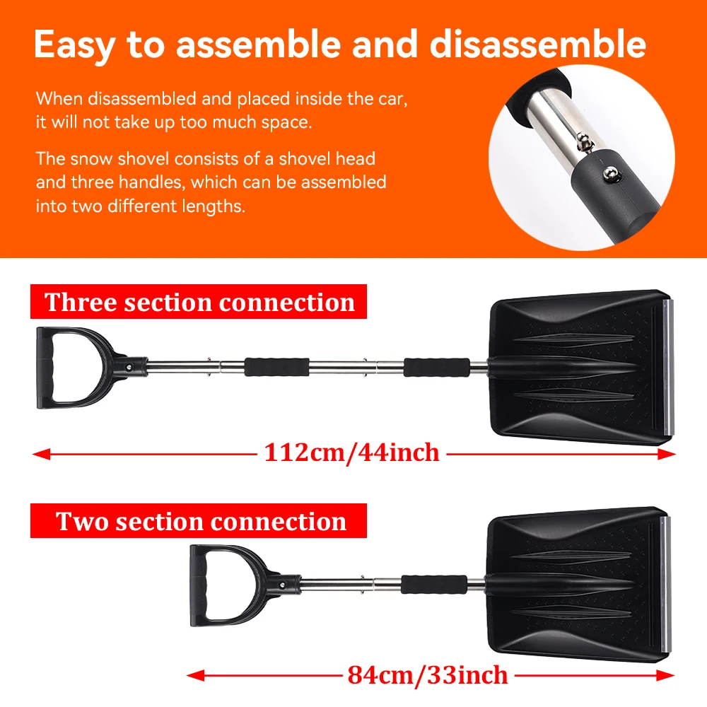 1Set Winter Car Glass Ice Removing Brush Shovel Tools Retractable Car Snow Glass Remover Cleaner Tool Wash Accessories
