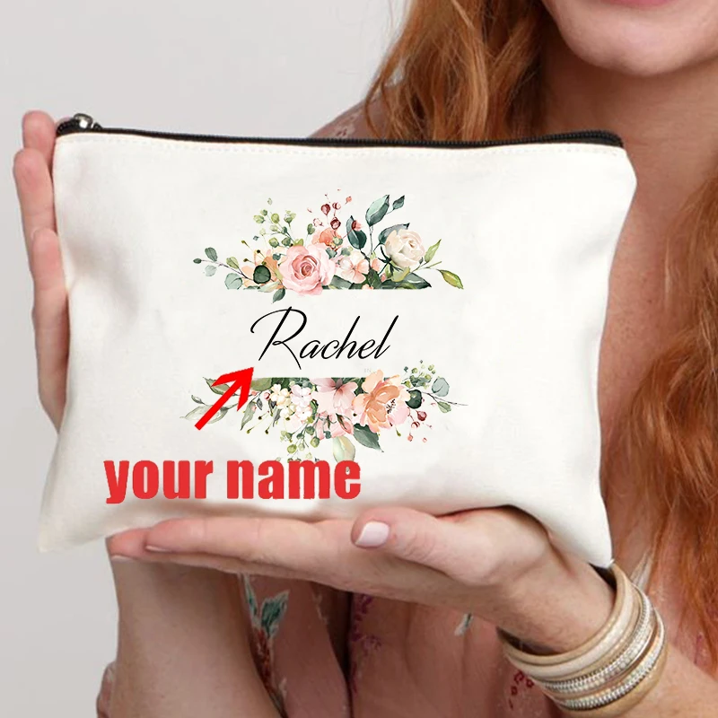 Name Cosmetic Case Personalized Makeup Bag Women Toiletry Bag makeup organizer,cosmetic bag,cosmetic storage bag,toiletry bag,makeup bag,cosmetic case