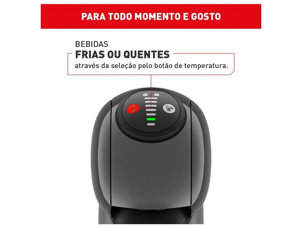 Cafeteira Elétrica Arno Nescafé Dolce Gusto Genio S Basic DGS5 Grafite 1510002355 - 110V 2