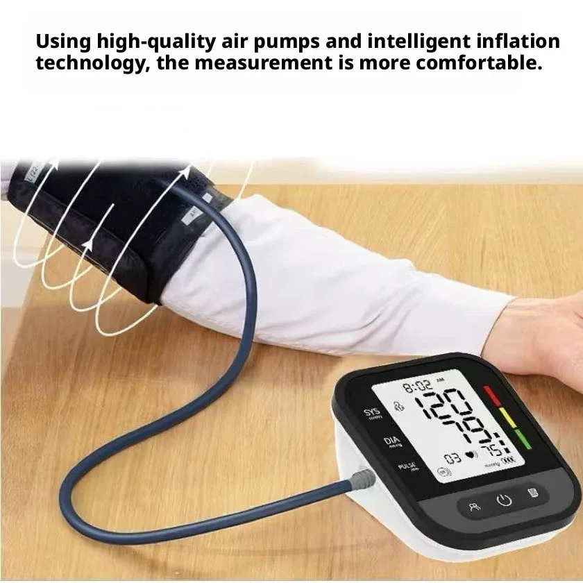 Household Electronic Blood Pressure Monitor with Intelligent Measuring