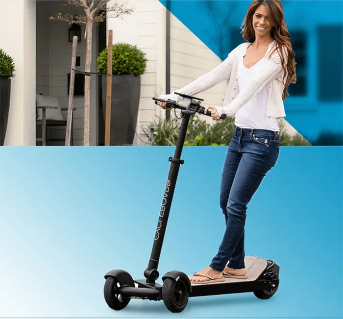 Foldable Mini Electric Foot Scooter 3 Wheels Adult Foldable Skateboard
