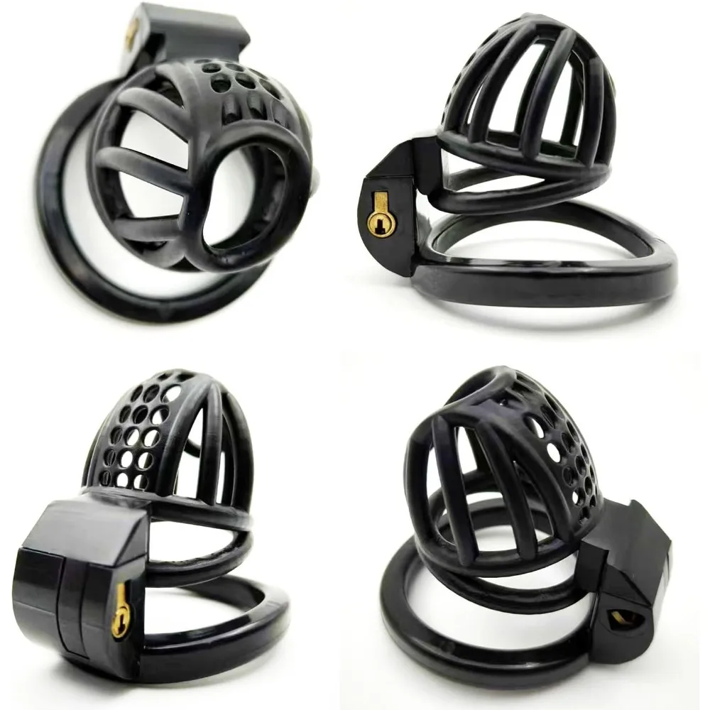 Mesh Breathable Chastity Cage Penis Ring for Men,SM Bondage Toy