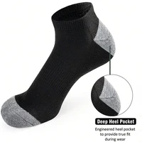 10 paires de chaussettes confortables et respirantes, absorbant la sueur, anti-odeur, coupe basse, couleur unie, adaptées aux activités de plein air 3