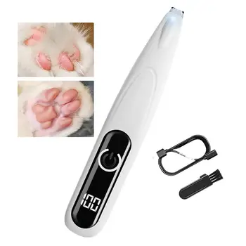 Dog Paw Trimmer with LED Light Fully Waterproof Pet Hair Trimmer with LED Display Dog Clippers for Grooming Daily supplies 1