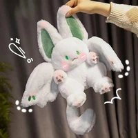 Flying Big Bat Bunny Plush Toy Kawaii Animal Creative Magical Spirit Rabbit Plush Doll White Bat Soft Stuffed Toys for Kids Gift 1