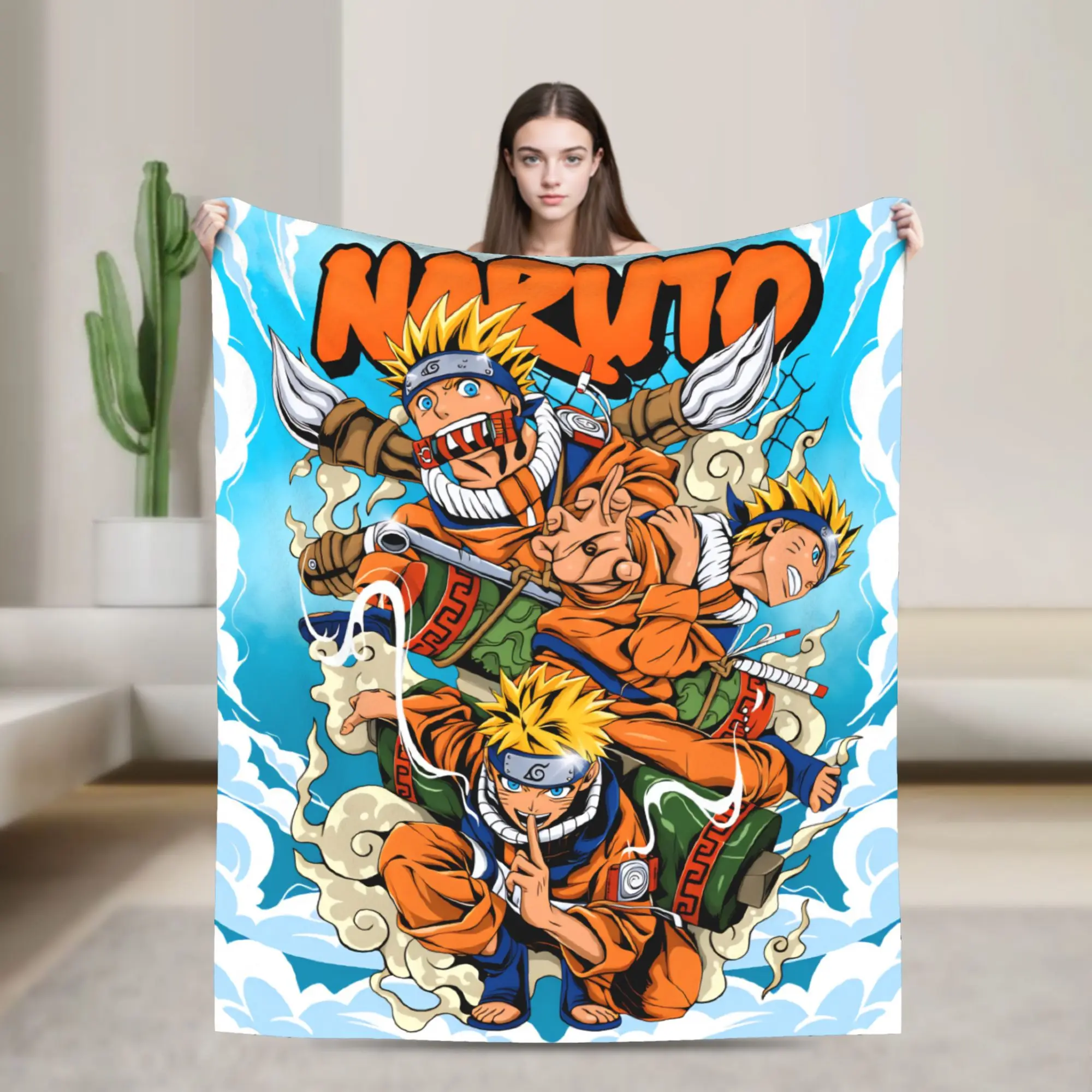 Luxurious Naruto Inspired Soft Fleece Blanket - Warm Flannel Manga Throw