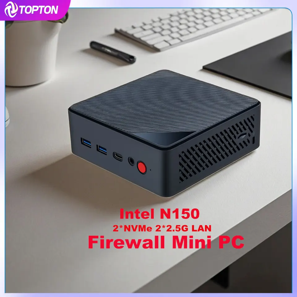 Topton Office Mini PC Intel N150 2*2.5G LAN i226 2*M.2 NVMe SSD