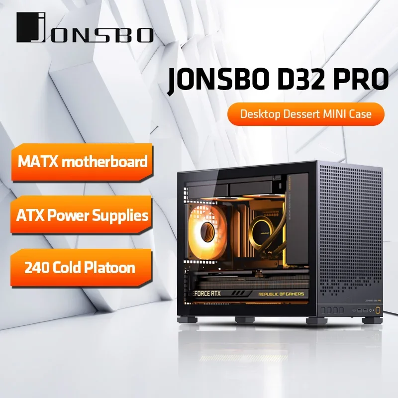 JONSBO D32 PRO MATXケース ブラック 乔思伯JONSBO