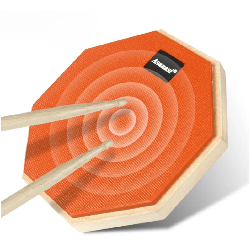 8 Inch Rubber Wooden Dumb Drum Practice Training Drum Pad Percussion Instruments Accessories For Music Lover Jazz Drums Exercise