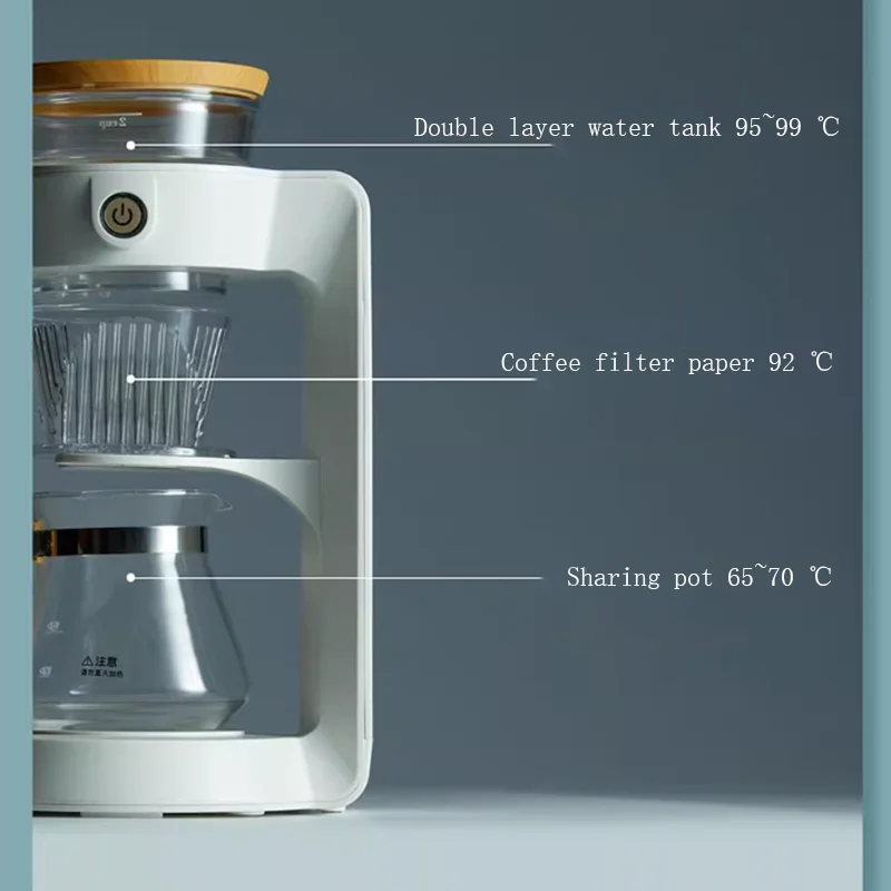 Automatic manual coffee maker Automatic rotary coffee maker Drip filter espresso Home office coffee extractor Coffee maker 3