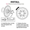BUCKLOS G3 Bicycle Brake Disc Rotor 160mm 180mm 203mm Mtb Road Bike Rotor 6 Bolt Ultralight Hydraulic Brake Rotors for SHIMANO 6