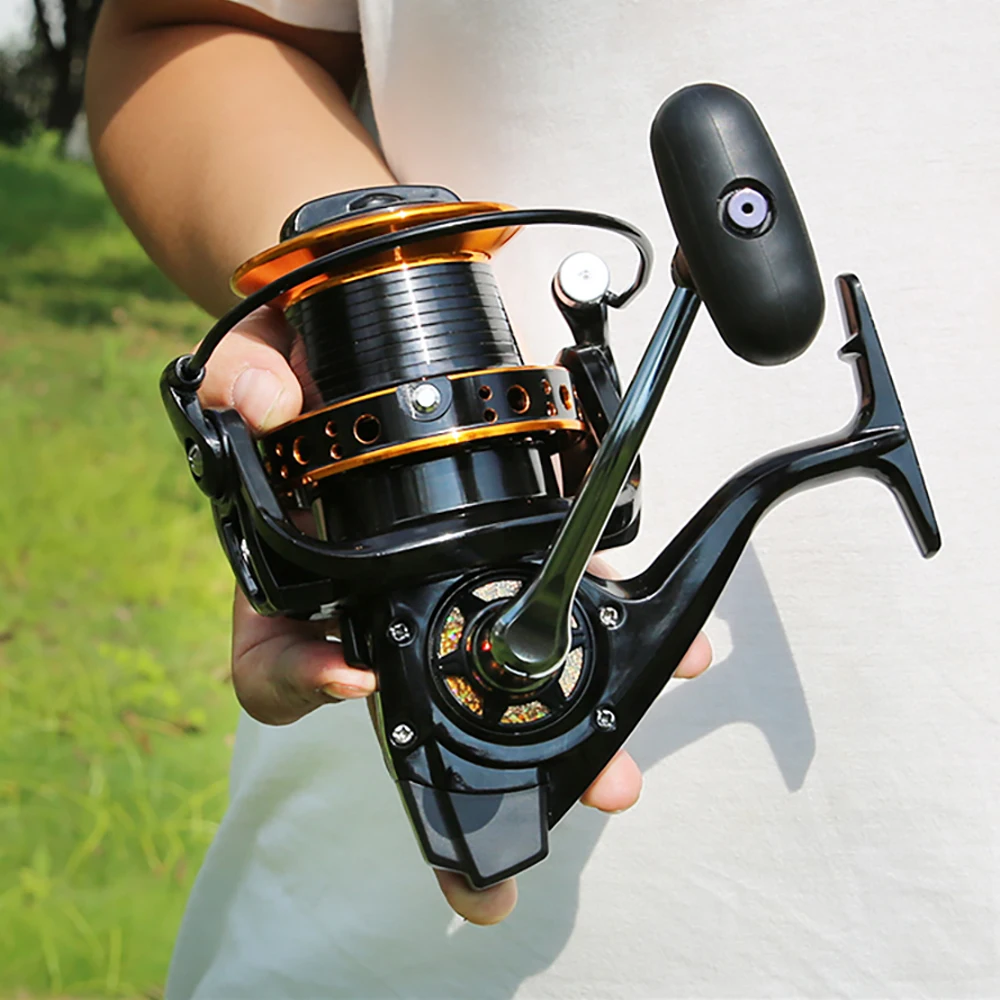 Big Fishing Reels 9000 10000 12000 Strong Drag Spinning Wheel 4.0:1 Long  Casting Reel Sea Boat Trolling Accesorios Max Drag 30kg