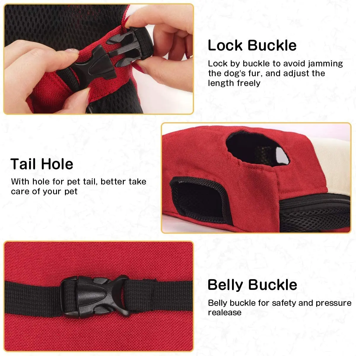 Pet Backpack Mesh Pet Dog Carrier Adjustable Backpack Breathable Outdoor Travel Products Bags For Small Dog Cat Chihuahua Pet Backpack