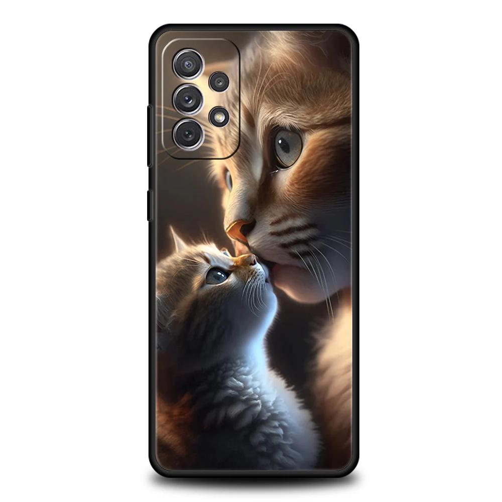 Adorable Kiss Cat Kitten Soft Shell Phone Case