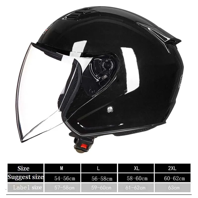 thumbnail image 1 of Casco de motocicleta de otoño para hombre, casco de carreras abierto con tanque, accesorios para motocross, cascos con lentes grandes, 1 of 5