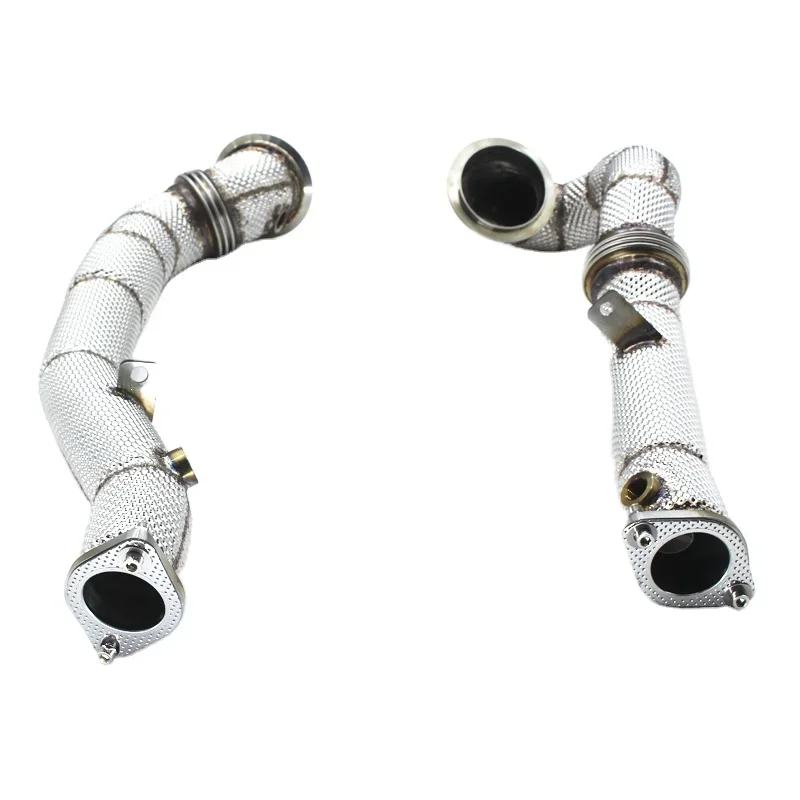 Head Section High flow Pipes branch downpipe Exhaust Pipe with catalyst For BMW X6 E71/E72/F16 3.0T N54 2008-