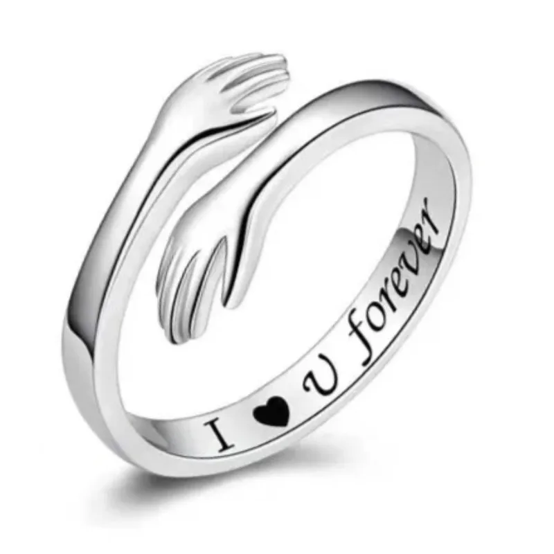 Verstellbarer Umarmungsring für Frauen, Teenager, Mädchen, Schmuck, Muttertag, Geburtstagsgeschenke für Töchter, Mutter, Schwester, Ehefrau, Freunde, Oma