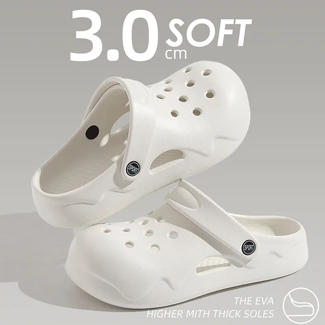 Platform Garden Shoes Women Clogs Summer Women Sandals Thick Bottom Home Slides Soft EVA Dry Wedges Beach Sandals Home Slippers 5