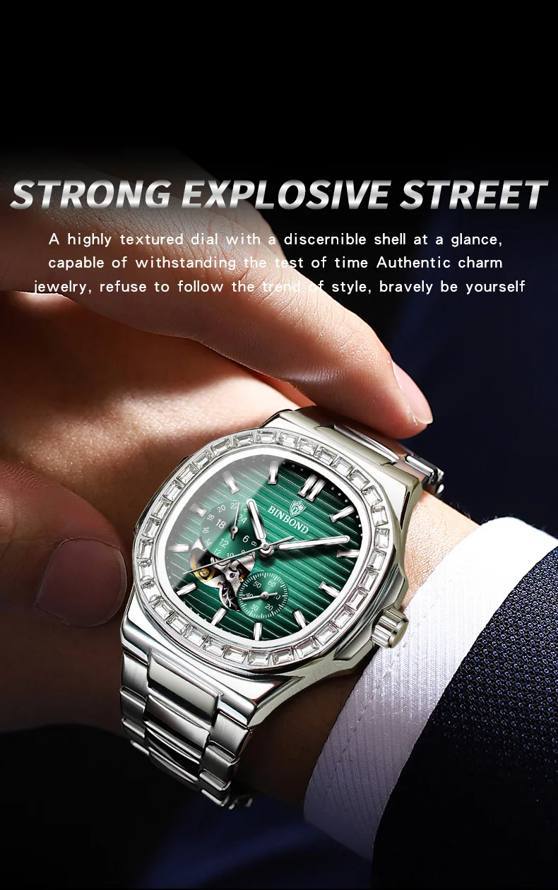 BINBOND W0016 Men's Watch description image 12