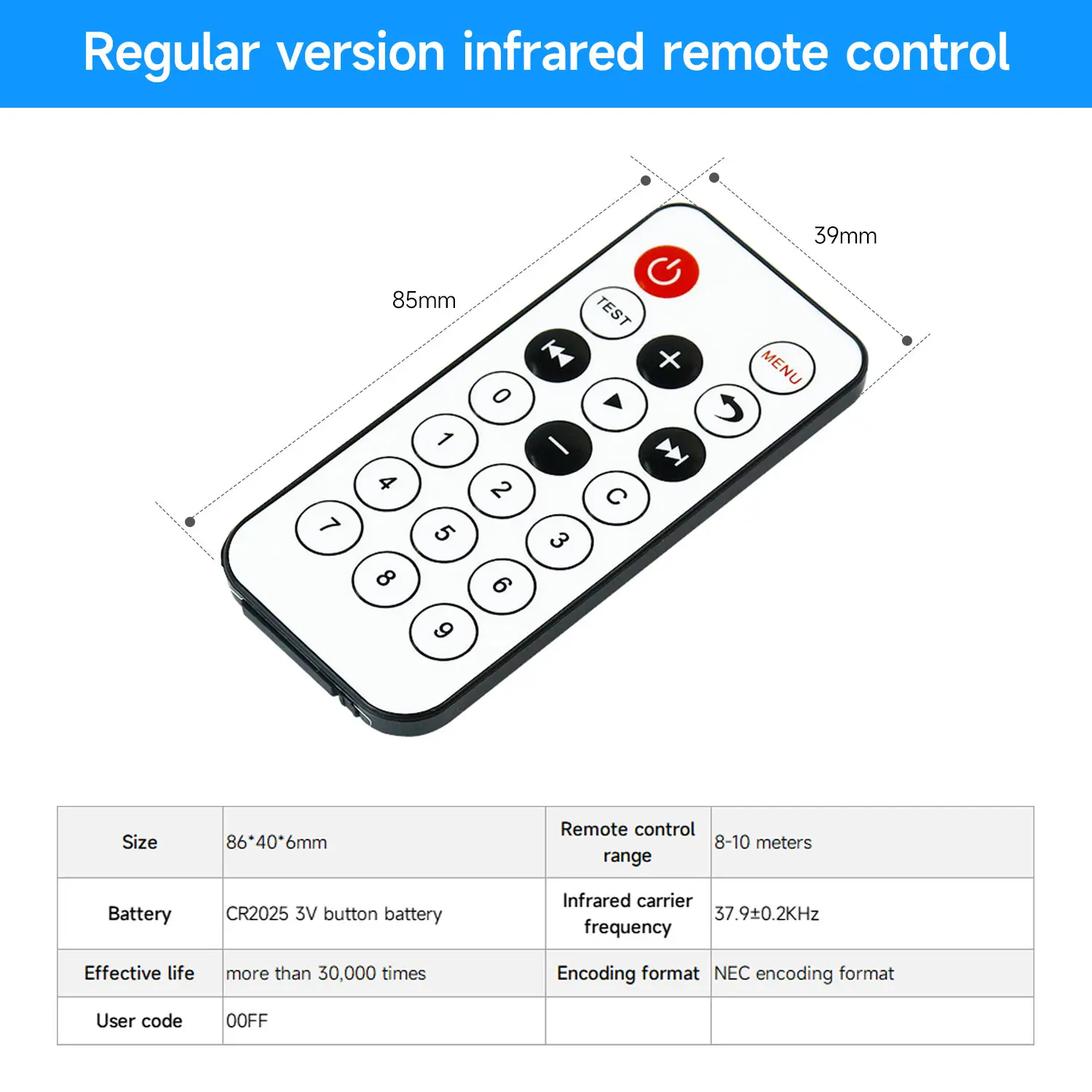 Yahboom IR Infrared Wireless Remote Control Suitable For Smart Cars Robot Kit