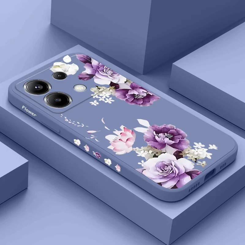 Elegant Peony Silicone Phone Case - Stylish and Durable Cover