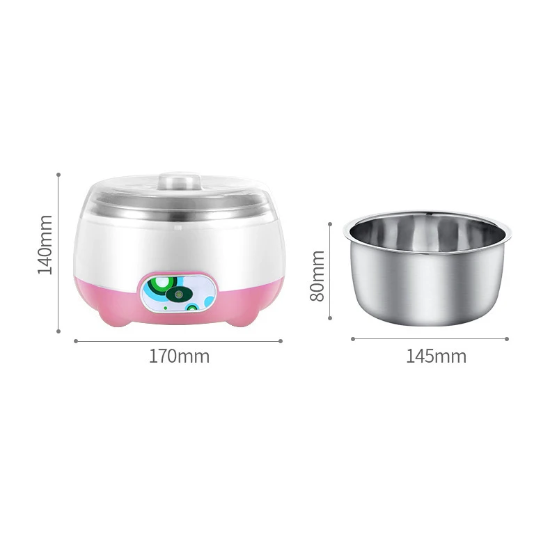 Home Kitchen Appliance Yogurt Machine Stainless Steel Mini Yogurt Maker Automatic Electric Maker