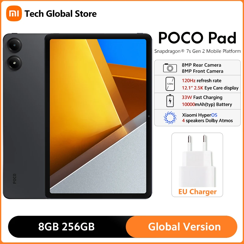 POCO Pad Global Version Snapdragon 7s Gen 2 Processor 12.1