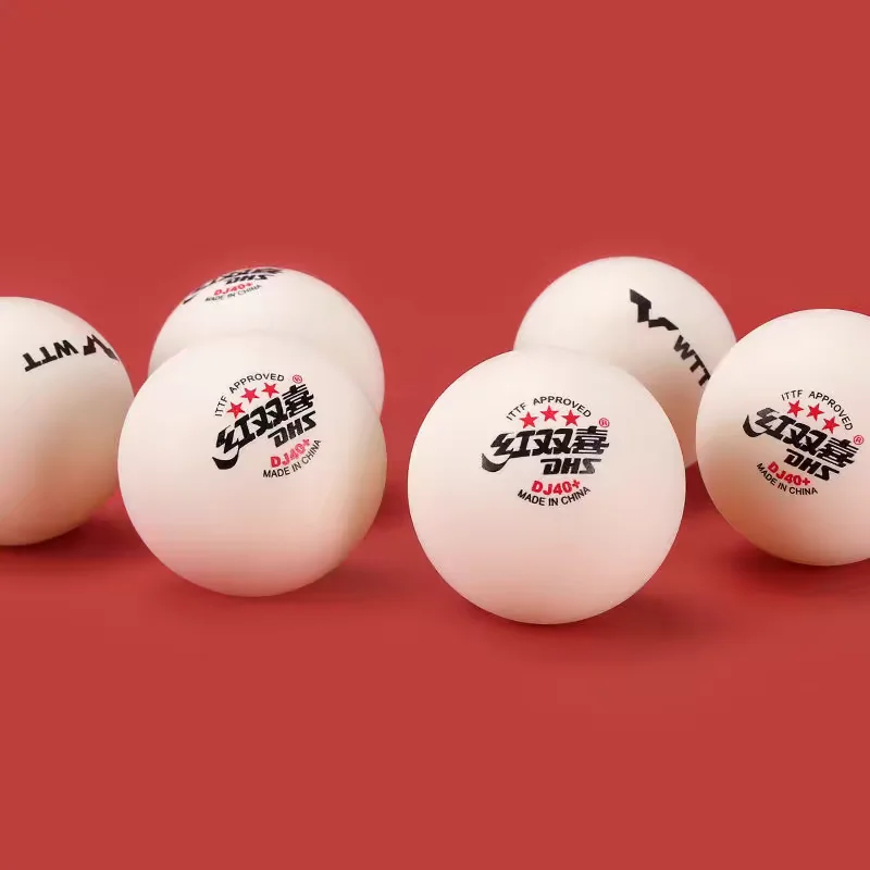 Table Tennis Balls 6 PCS/BOX DHS DJ40+ WTT Approved 3 Star ABS Ping Pong Balls for Professional Games