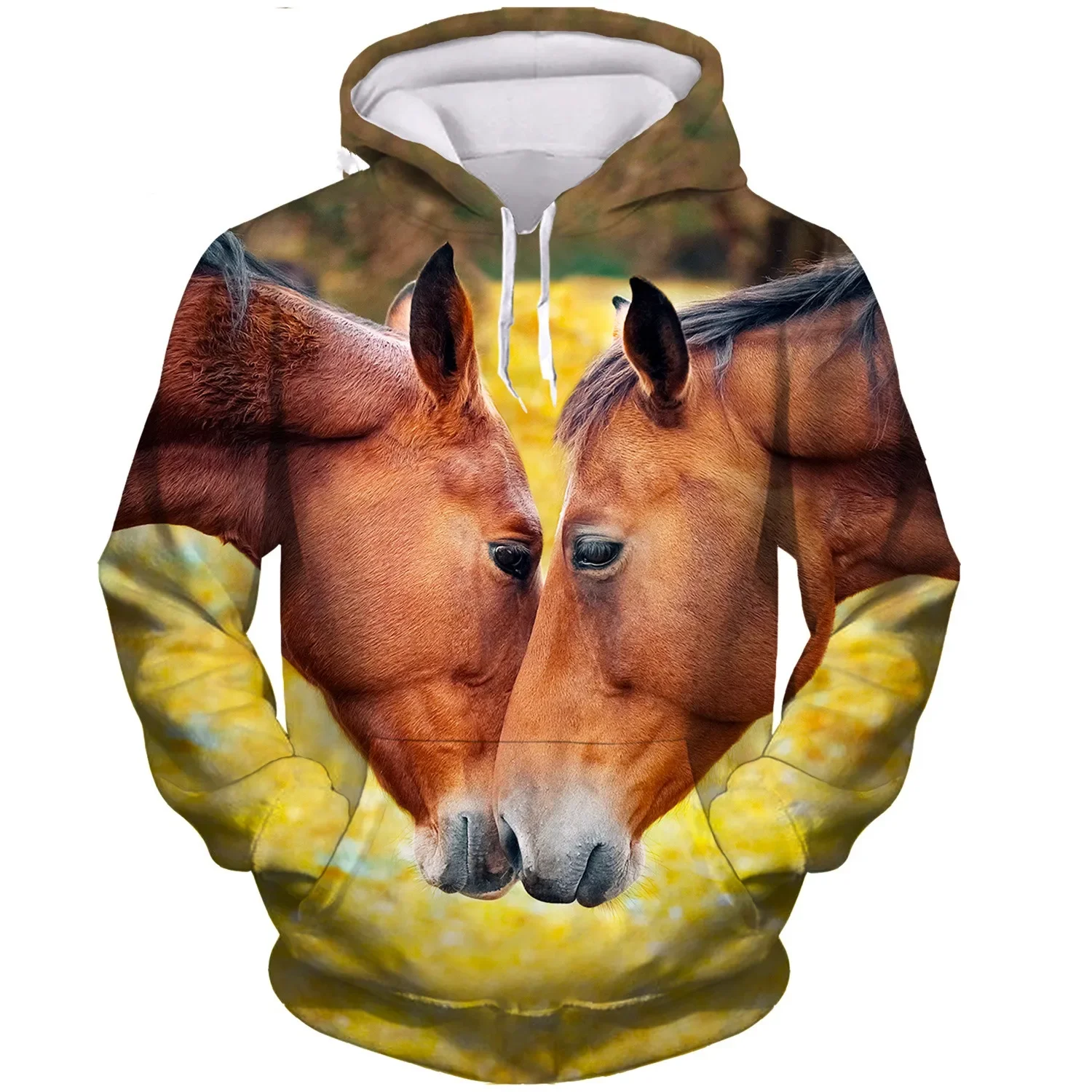 Cool Horse 3D Printed Hoodies Men Women Casual Sweaters Ladies Pullover Cartoon Streetwear Long Sleeve Hooded Sweatshirts