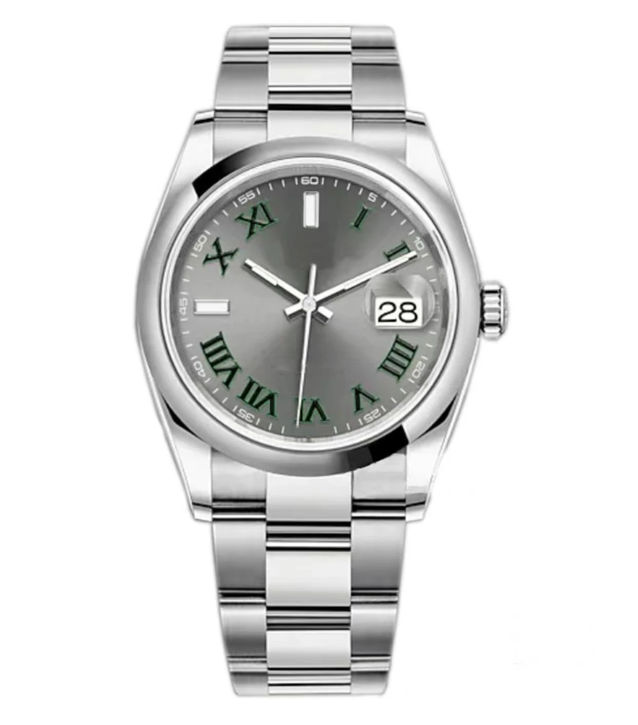 

SHXI Luxurious Watch Yellow Gold Silver Roman Champagne Diamond Dial Stainless Steel Oyst Woman Date Just