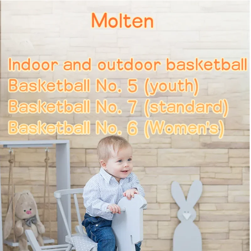 Molten original basketball basket size 4/5/6/7 Indoor Outdoor Kids Youth Men Women's Official basketball basket ball arcade hoop