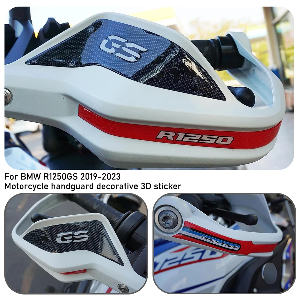 For BMW r1250gs R1250GS R 1250 GS 2019 2020 2021 2022 2023 Motorcycle handguard 3D decorative sticker