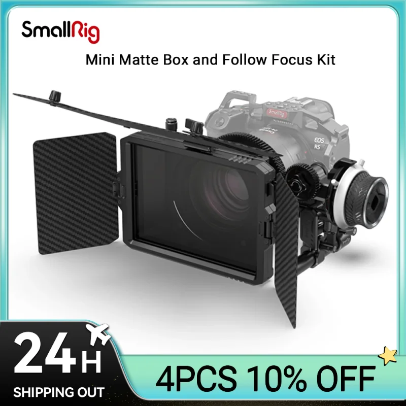 Il Mini Kit Di Accessori Professionale Smallrig Include Mini Matte Box E Mini Follow Focus Per Fotocamere Dslr Mirrorless-3196 + 3010